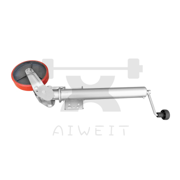 60mm Heavy Duty Trailer Jack with 10-inch Wheel and Mounting Plate