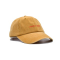 Custom Yellow Washed Cotton Dad Hat