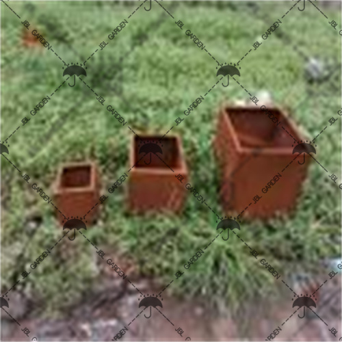 Planteur Corten en acier Corten Pots de fleurs