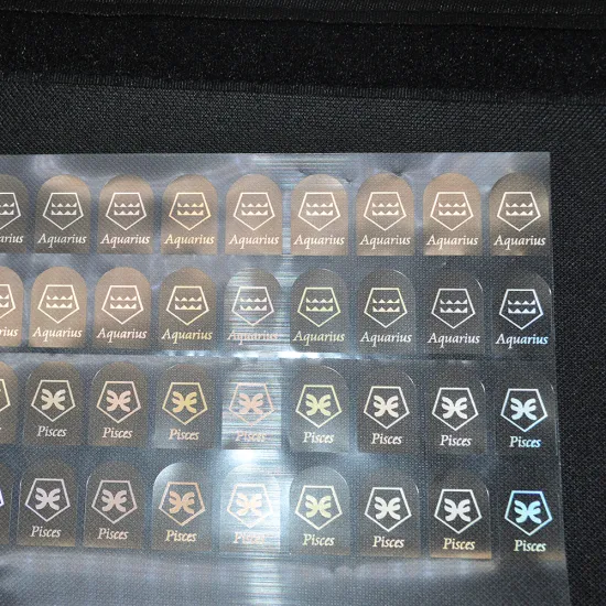 High transparent self adhesive label sticker