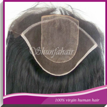 silk top lace closure,clip in top closure,brazilian hair natural wavy silk top lace closure