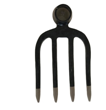 Steel Fork Hoe Head F105 with Four Teeth" could be simplified to "Four Teeth Steel Fork Hoe Head F105" for a search engine title. However, if we aim for conciseness while maintaining key details:

"Four Teeth Steel Fork Hoe F105" 

This title keeps the es