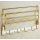 Faltbares Badezimmer Wandhalterung Edelstahl Golden Handtuchhalter Regal mit abnehmbaren Haken