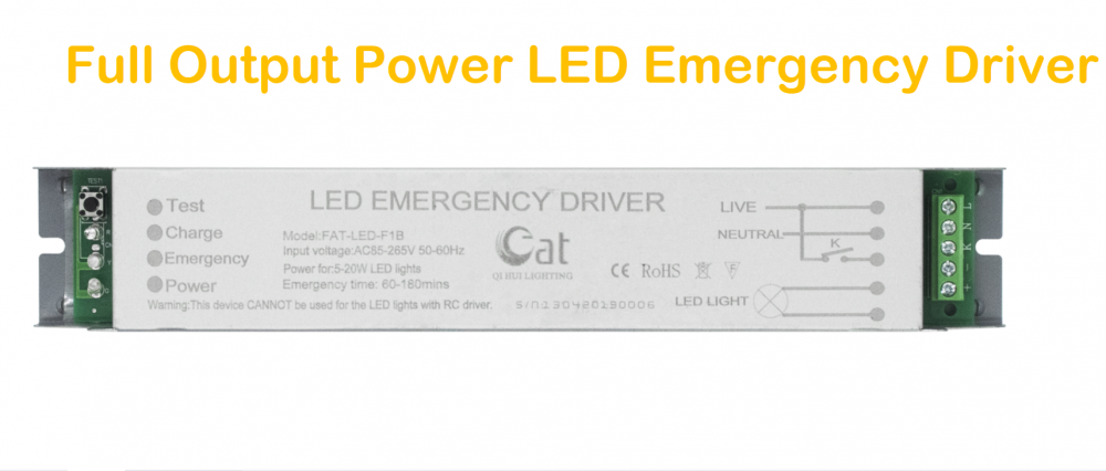 Paquete de emergencia LED con certificado CE de potencia de salida completa