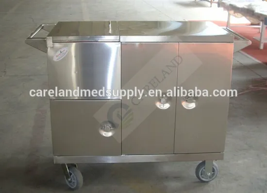 High Class Stainless Steel medical hospital Delivery kitchen Steam Warmer Mobile Food Trolley Cart
