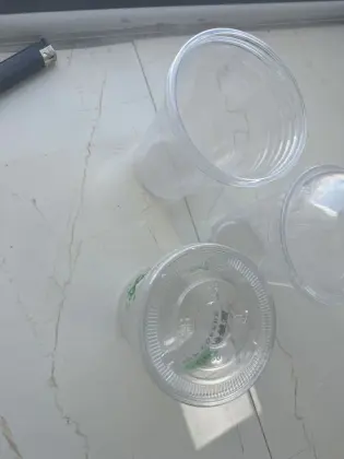 Transparent Disposable PET cups juice cups, yogurt cups milk tea cups