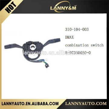 Auto spare parts wiper switch,turn signal switch ,combination switch for D-MAX 8-97360680-0