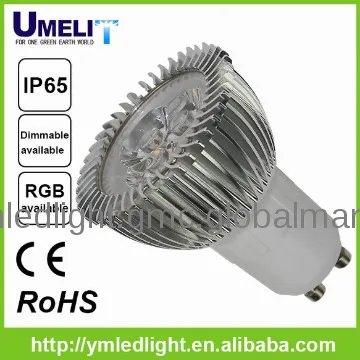 3x1w gu10 led spotlight