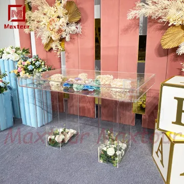 Transparent Acrylic Wedding Cake Table - Competitive Wholesale Price for Events