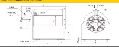 JY-5T Hydraulic winch JY-B Hydraulic winch