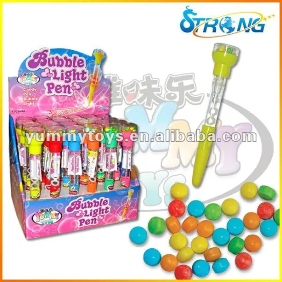 Bubble Game Light Pen Candy Toy