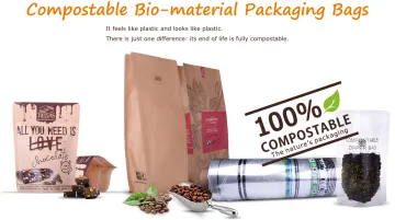 Compostable/Biodegradable Food Packaging Bag with Window
