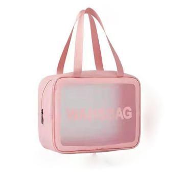 Transparent Wash Bag Travel Makeup Cosmetic PVC Bag.