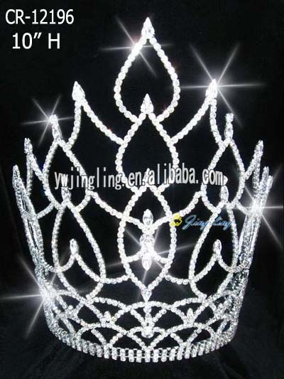 Large leaf tiara hot sale cheap pageant crown