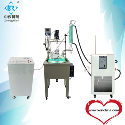 Laboratory stirring heating mantle glass reactor