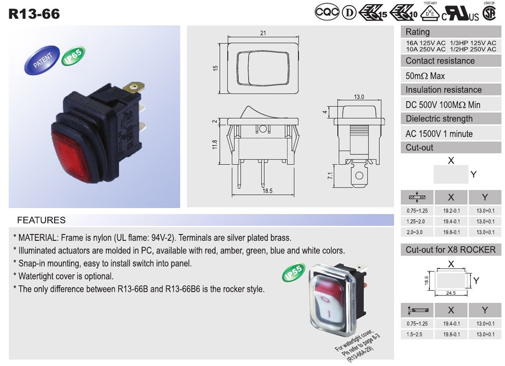 Automotive Rocker Switches