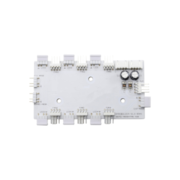 12V DC PWMファン照明コントローラー-6 ArgbおよびSATAファン用の6ポートアダプター