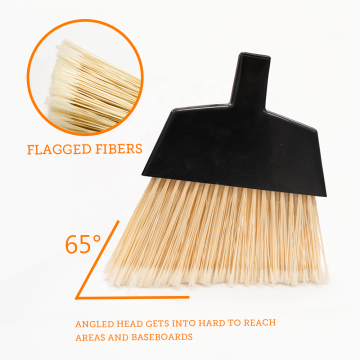 High-Quality Plastic Heavy-Duty Wide Angle Broom Head for Industrial and Household Cleaning
