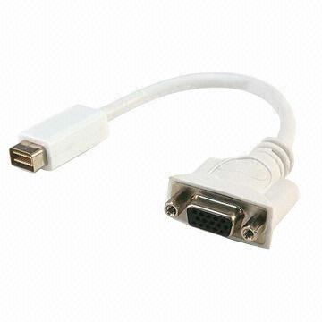 Mini DVI to VGA Adapter, Triple Shielding Cable Type