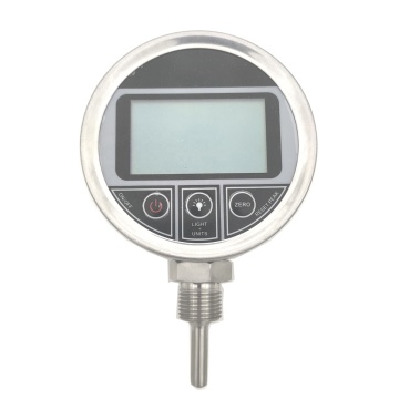 PT100 Digital Gas Water Temperature Gauge - Stainless Steel