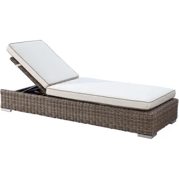 Garden Wicker Outdoor Furniture Rattan Pool Sunlounger