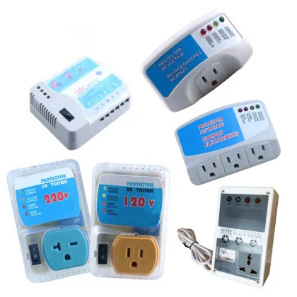 Protector De Voltaje voltage protector regulator AC Surge Plug Protector De Voltaje Refrigerator Fridge TV Guard