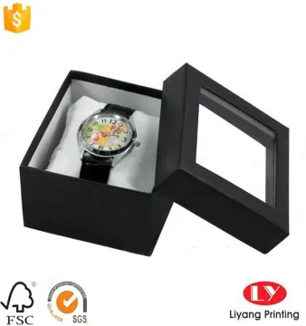 Black Watch Jewelry Paper Box With Window