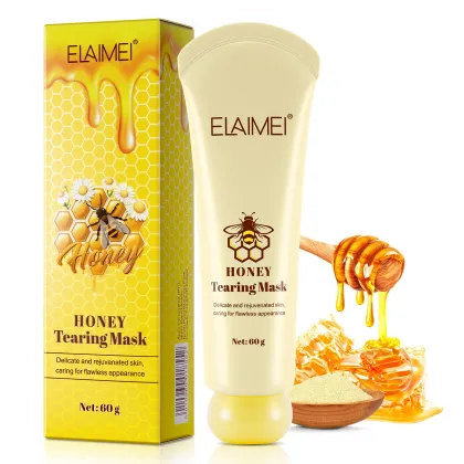 ELAIMEI Honey Tearing Mask: Deep Cleansing Oil Control Blackhead Remover for Skin Care