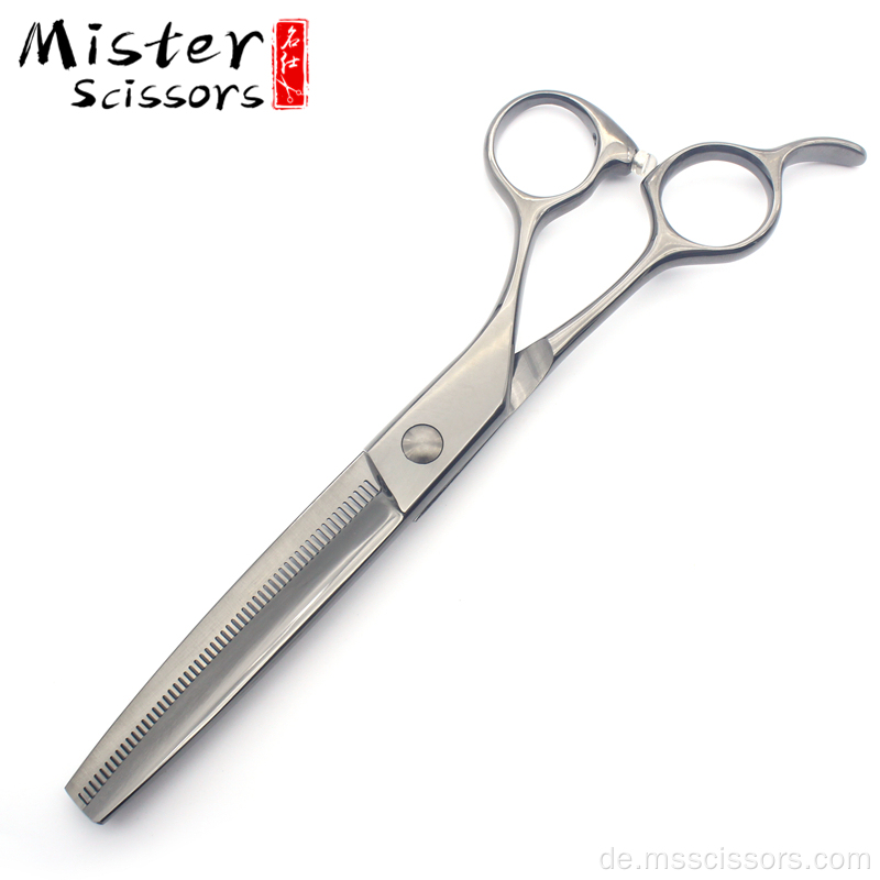 Black Titanium Pet Scissors Professioneller Haustierhund