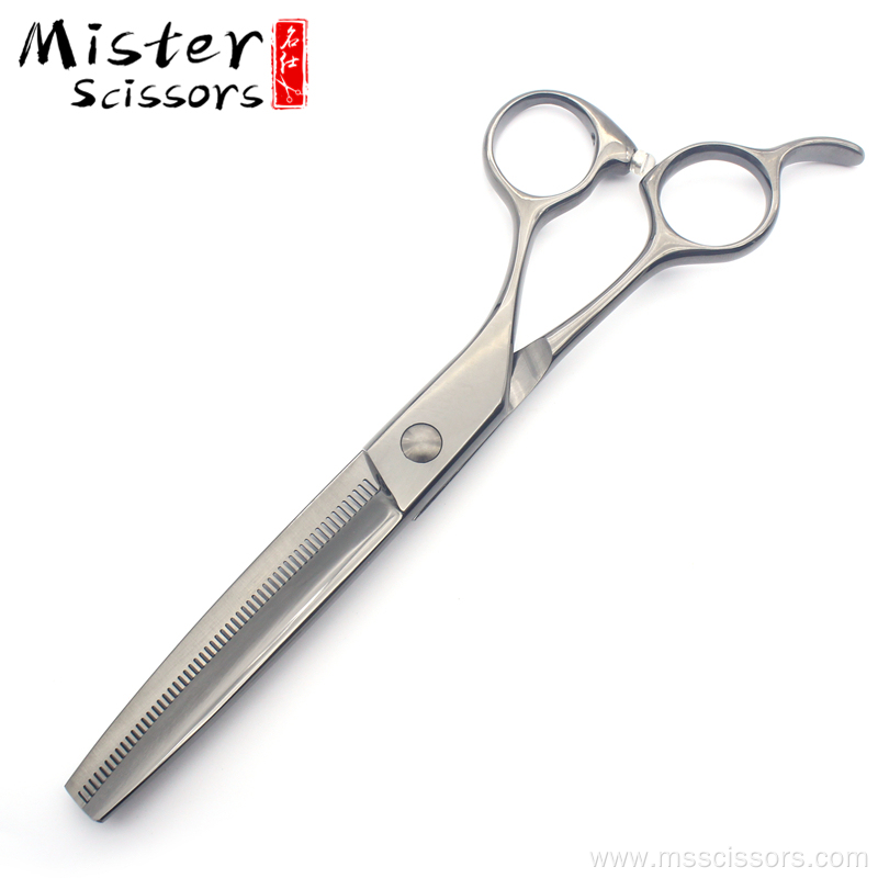 Dog grooming scissors curved thinning 6.5 inch pet grooming scissors 55 teeth pet scissor