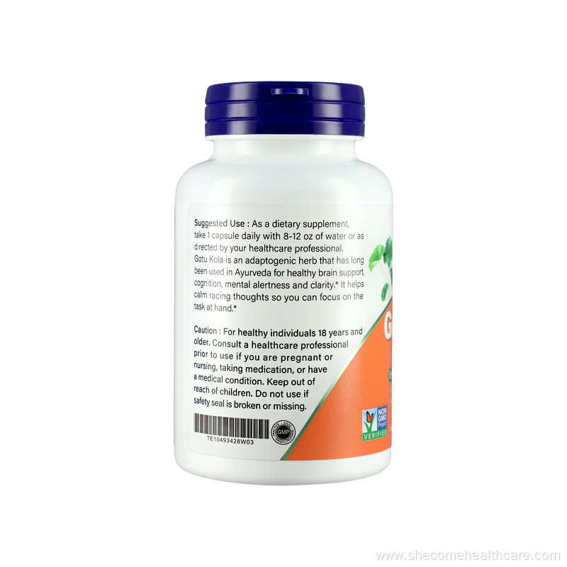 Gotu Centella asiatica high Absorption Gotu Kola Capsules
