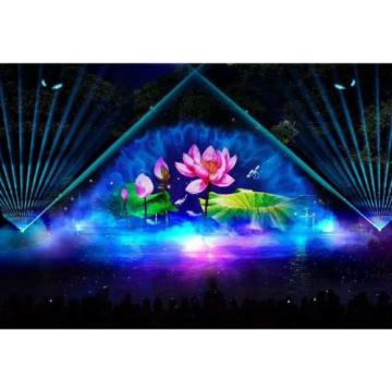 New Water screen projection fountain