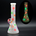 Snowflake shaped luminous glass hookah pot