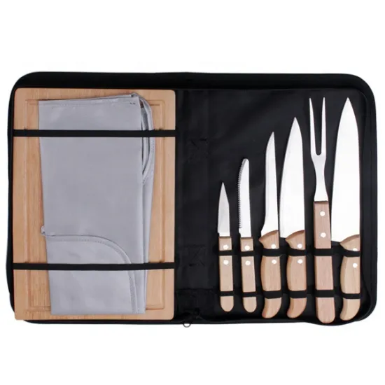 BBQ Knife Set with Carry Bag - 8 Pieces