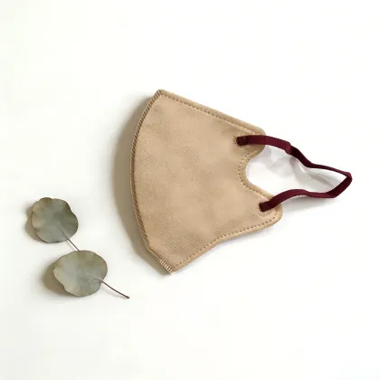 Camel Pink Fold Face Mask