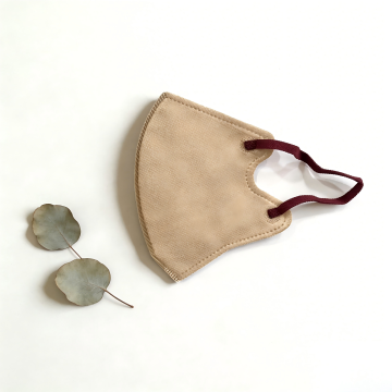 Máscara facial dobrável rosa camelo