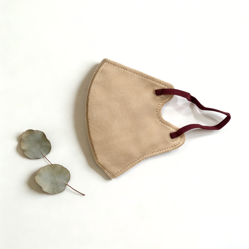 Máscara facial dobrável rosa camelo