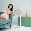 Double Blade Pedestal Fan White with Remote Control