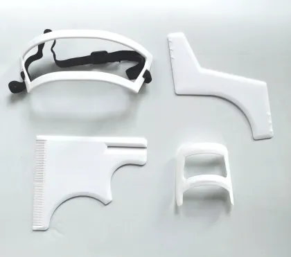 Beard Shaving Template: Guide for Shaping and Stenciling Beard, Mustache, and Neckline