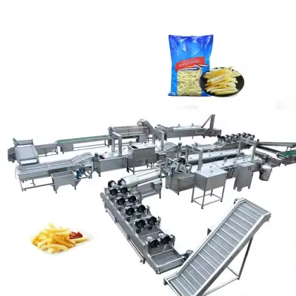 Industrial French Fries Machine for Burger King - Continuous Conveyor Belt Deep Fryer