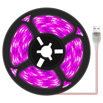 Waterproof LED Strip Lights for Indoor/Outdoor Plant Growth - Full Spectrum USB Flexible Growing Lamp