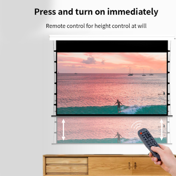 Pantalla de proyección de elevación eléctrica de techo oculto