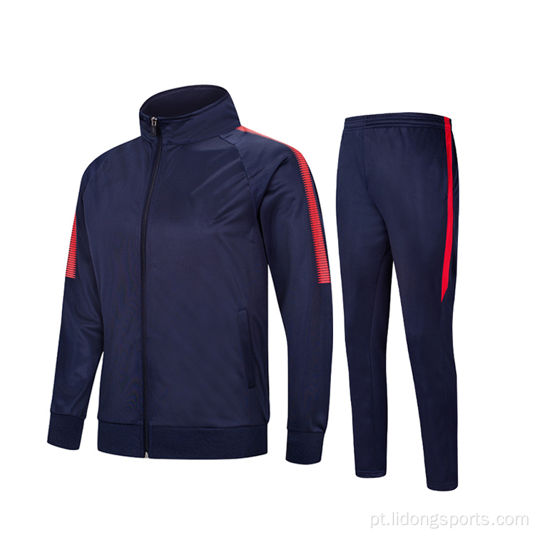 Conjunto de tracksuit de roupas esportivas de homens esportivos personalizados por atacado