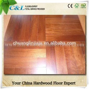 Anti-scratched matt smooth solid merbau hardwood flooring