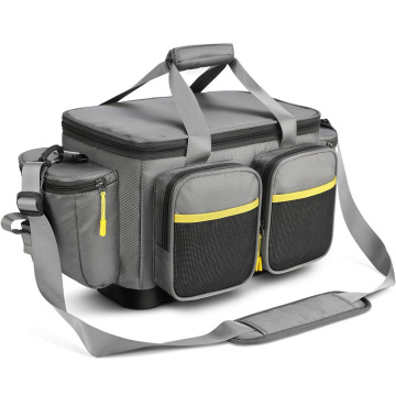 Water-Resistant Fishing Bag with Padded Shoulder Strap