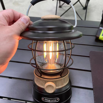 Hanging Hand Type-C Rechargable Power Bank Dimmable Camping Light