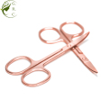 Scissors de artesanato curvo beleza para extensões de pestanas de sobrancelha