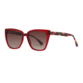 Vente chaude surdimensionnée Cat Eye Light Acetate Sunglasses