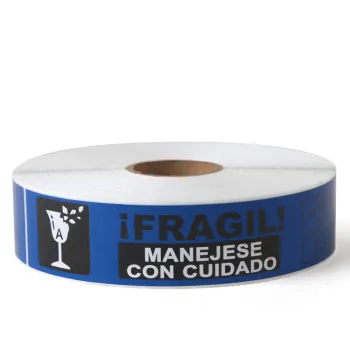 Custom printed fragile stickers packing warning label