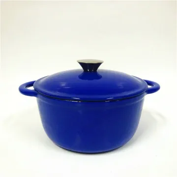 Dark Blue Enameled Cast Iron Casserole